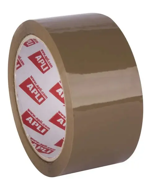 Apli Precinto Estandar sin Ruido Pp Acrilico 48mm x 66m 28?m – Resistente al Desgarro – Adhesivo de Alta Calidad – Facil de Cortar – Marron