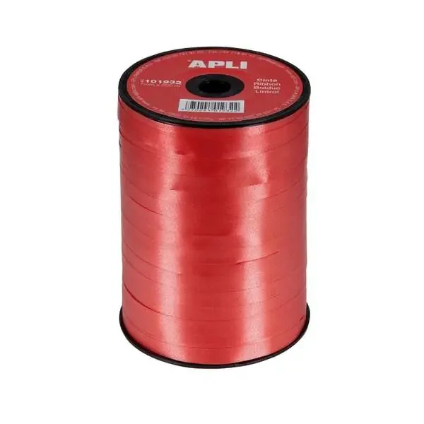 Apli Rollo de Cinta para Envolver Regalos de 7mmx400m – Color Rojo