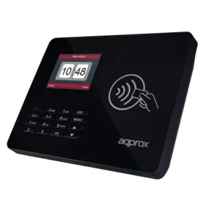 APPROX LECTOR BIOMETRICO PARA CONTROL DE PRESENCIA Y ACCESO PANTALLA 2.8 – CON LECTOR DE TARJETAS RF Y TECLADO – CAPACIDAD DE 100.000 REGISTROS
