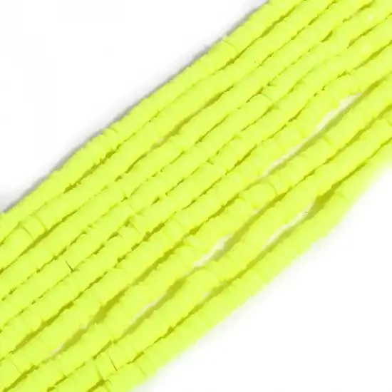 ARANDELAS AMARILLO FLÚOR PASTA POLIMÉRICA HEISHI 6MM