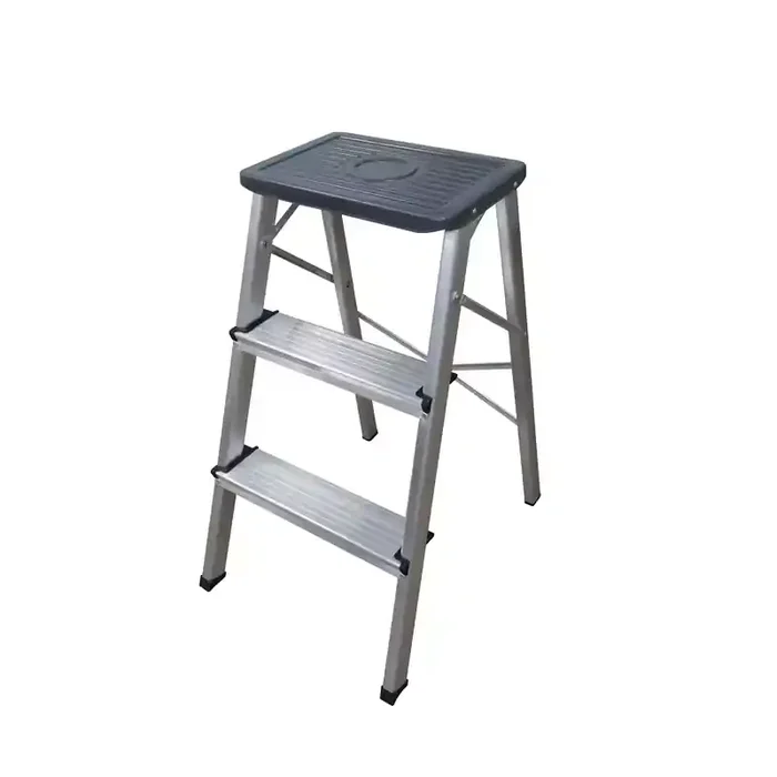 ARCAMA ESCALERAS. Taburete de Aluminio 3 peldaños. Plataforma de 33×22 cm