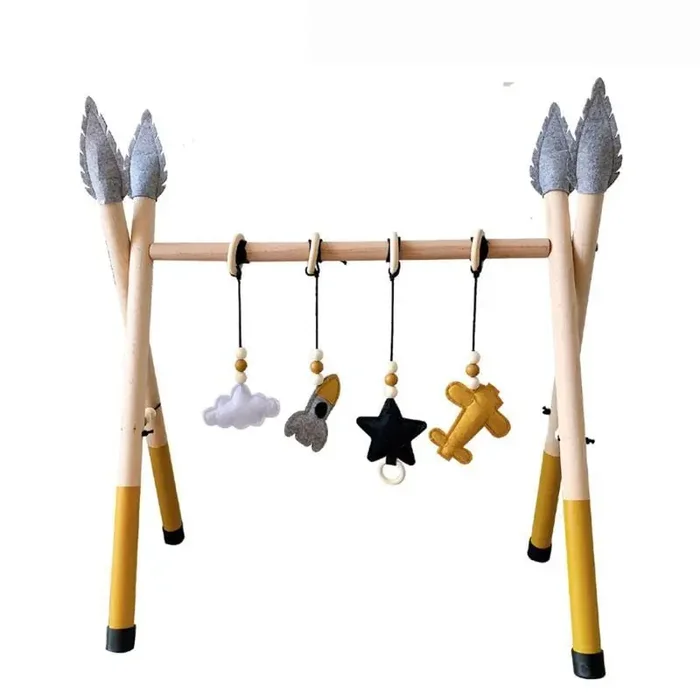 Arco de actividades de madera de estilo nórdico