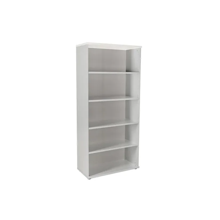 Armario rocada con cuatro estantes serie store 195x90x45 cm acabado gris/blanco