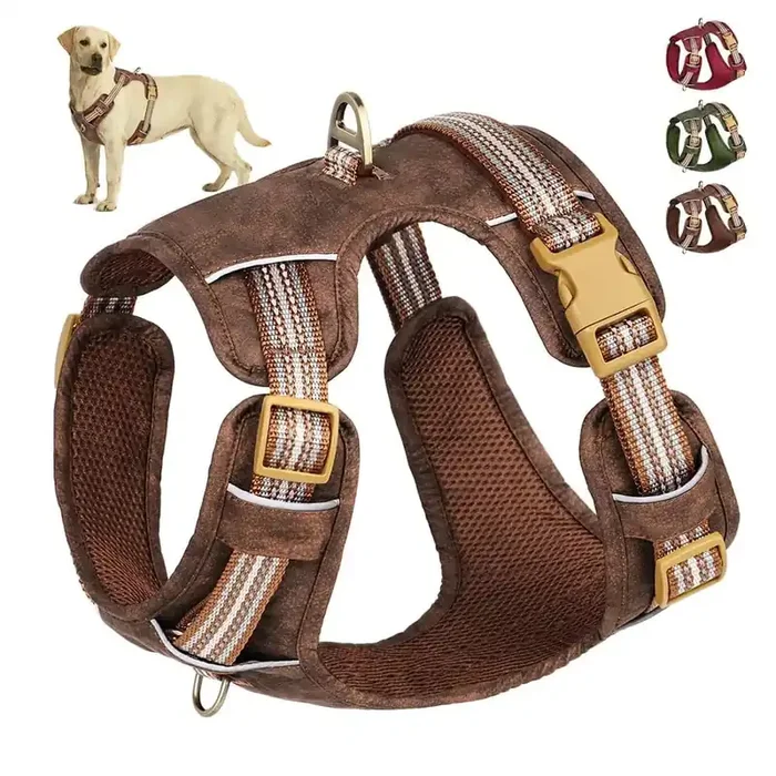 Arnés para perro impermeable y transpirable con banda reflectante