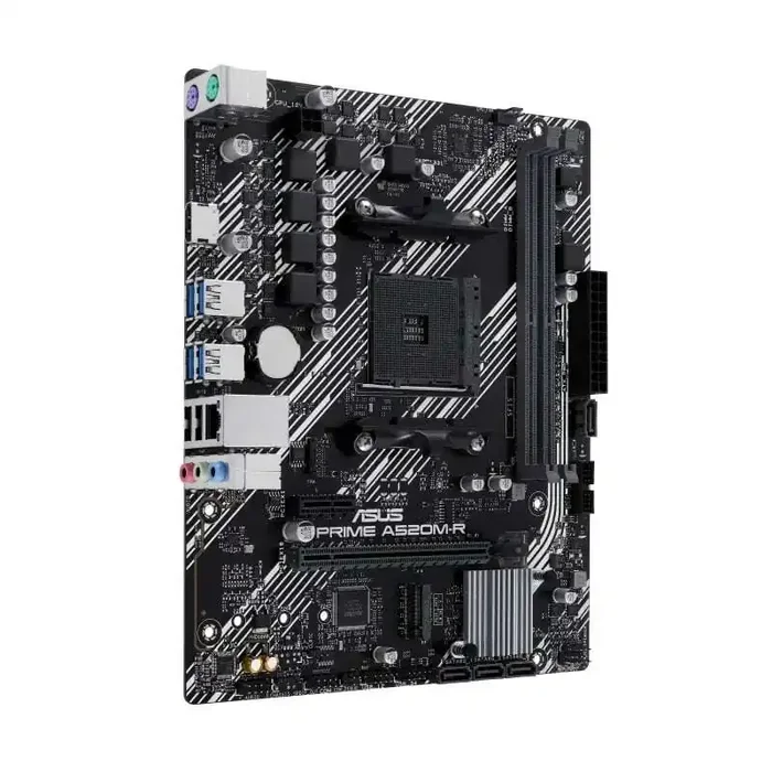 Asus Prime A520M-R Placa Base AMD4 2x DDR4 – HDMI, M.2, PCI Express, 4x Sata III, USB 2.0, 3.2, RJ-45, MicroATX