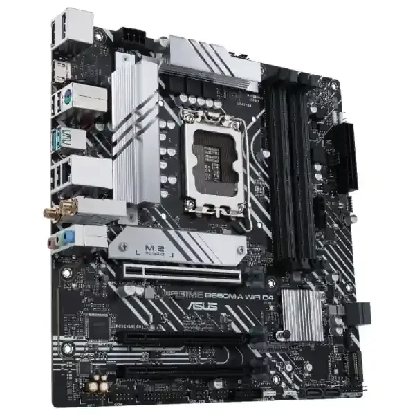 Asus Prime B660M-A WiFi D4 Placa Base Intel 1700 4x DDR4 – WiFi, Bluetooth, HDMI, M.2, PCIe3.0, 4.0, 4x Sata III, USB 3.2, MicroATX