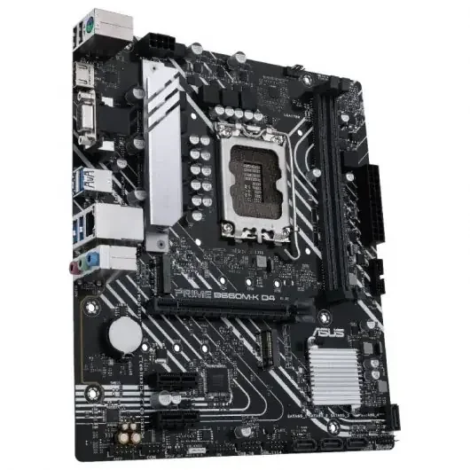 Asus Prime B660M-K D4 Placa Base Intel 1700 2x DDR4 – HDMI, M.2, PCIe3.0, 4x Sata III, USB 3.2, MicroATX