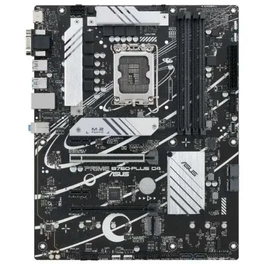 Asus Prime B760-Plus D4 Placa Base Intel 1700 DDR4 – HDMI, VGA, PCIe 5.0, M2, 4x Sata III, USB 2.0, 3.2, RJ-45, DisplayPort