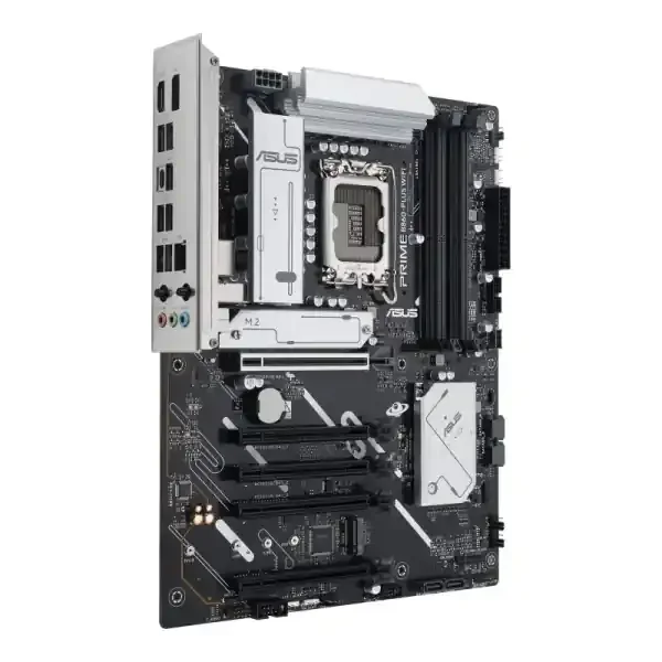 Asus Prime B860M-PLUS WIFI Placa Base LGA 1851 – WiFi, Bluetooth, 4x DDR5, 2x M2, 4x SATA III, PCIe 4.0, 5.0, USB 2.0, 3.2, USB-C, RJ-45, HDMI, DisplayPort – Factor de Forma ATX