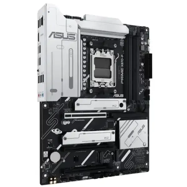 Asus Prime X870-P Placa Base AM5 – 4x DDR5, 4x M2, 2x Sata III, PCIe 4.0, 5.0, USB 2.0, 3.2, RJ-45, HDMI, DisplayPort – Factor de Forma ATX