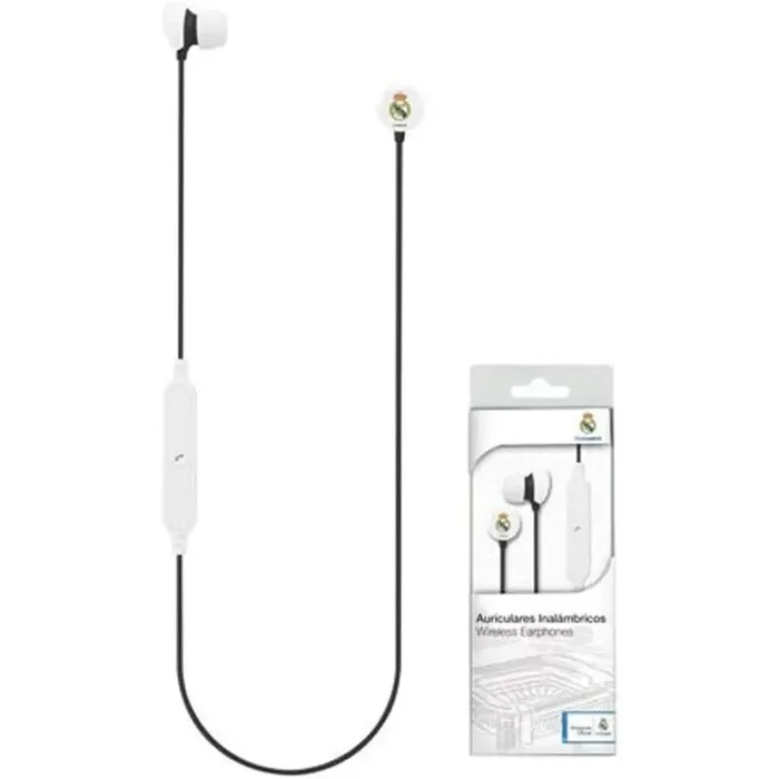 Auriculares Real Madrid Inalámbricos función de micrófono conexión por Bluetooth producto oficial