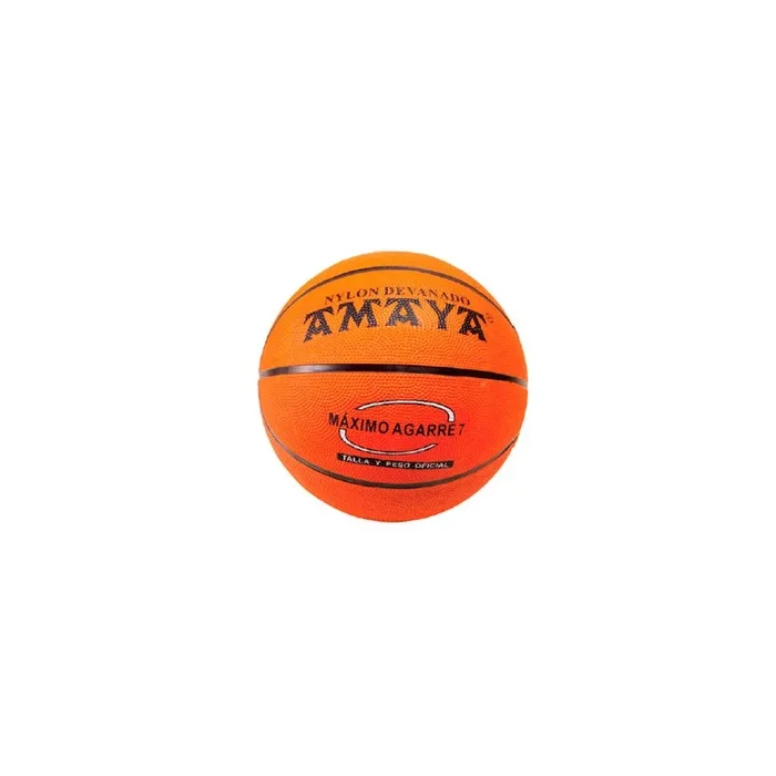 Balon amaya de basket caucho naranja n 6