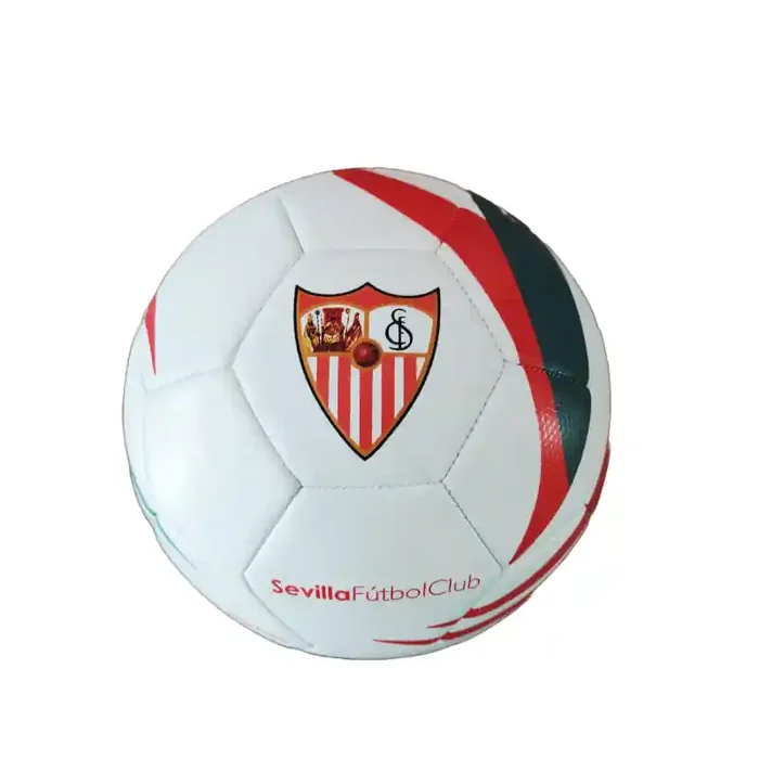 Balón Sevilla Fútbol Club talla 5 tamaño grande similar al reglamentario fútbol 11 diseño hondas producto oficial