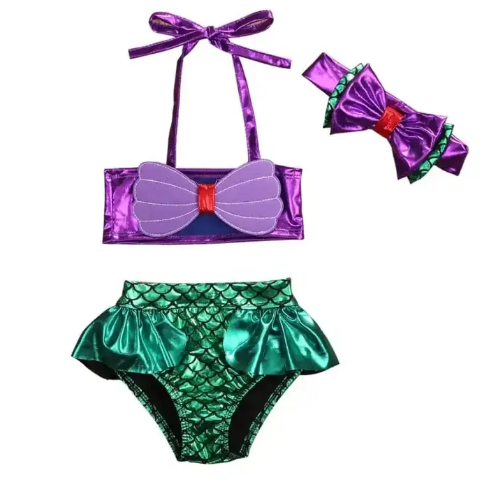 Bañador bebé niña de 0 a 8 años conjunto sirena