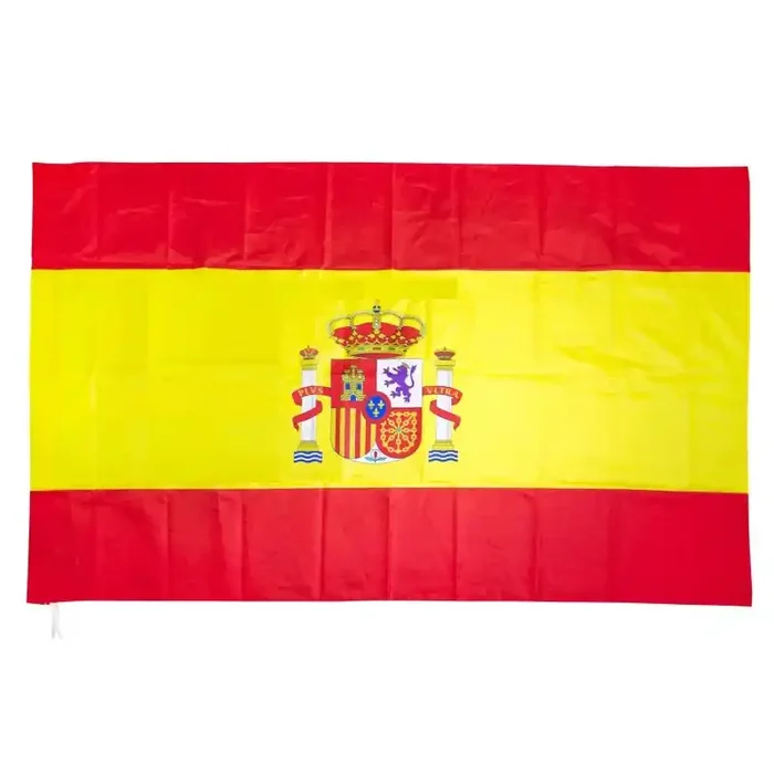 Bandera de España tamaño 70x50cm adaptada para poner palo
