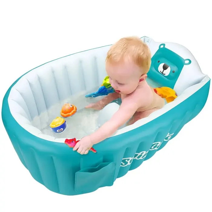 Bañera hinchable para bebés con asiento bebé embaucador