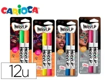 Barra De Maquillaje Carioca Mask Up Neon Metallic Expositor 12 Blister De 52014 , Surtidos