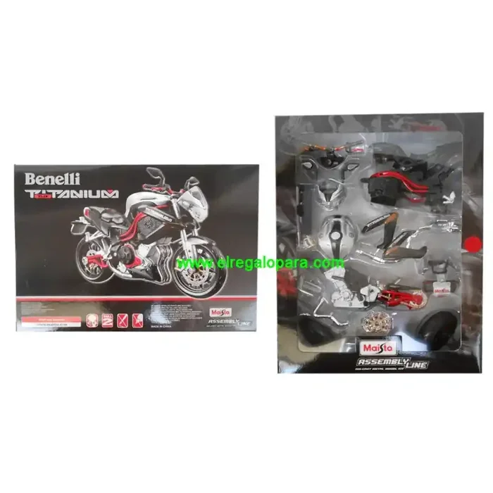 Benelli TNT Titanium para montar Maisto 1 12 – Tienda miniaturas comprar moto escala replicas juguetes