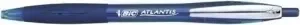 BIC ATLANTIS SOFT BOLIGRAFO RETRACTIL CON CLIP METALICO – PUNTA DE 1MM – CUERPO TRANSPARENTE CON GRIP – COLOR AZUL