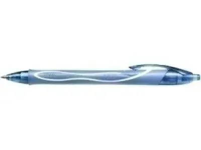 Bic Gel-Ocity Quick Dry Boligrafo Retractil – Punta Media de 0.7mm – Tinta de Gel – Secado Ultra Rapido – No Mancha el Papel – Color Turquesa (12 uds)