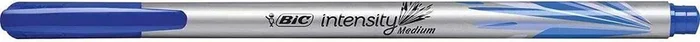 Bic Intensity Medium Rotulador de Punta Media de 0.8mm – Tinta con Base de Agua – Color Azul (12 uds)