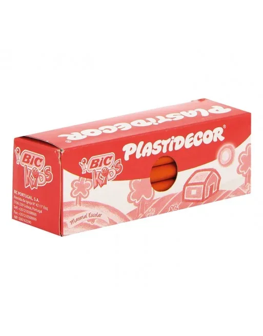 BIC KIDS ESTUCHE 25 LAPIZ CERA PLASTIDECOR NARANJA – 816965