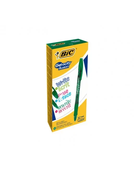 BIC ROLLER GELOCITY ILLUSION 0.7MM VERDE 943443