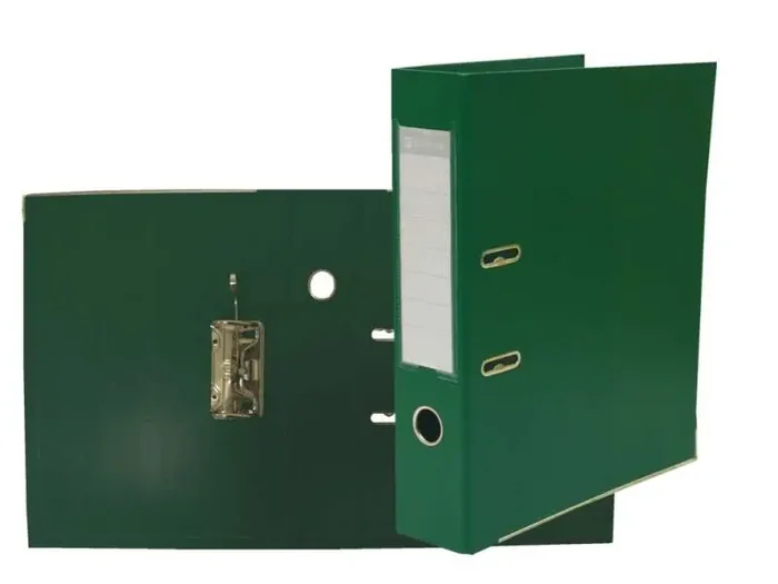 Bismark Archivador A-Z en PVC de Gran Resistencia – Tarjetero en el Lomo – Cartoneras Metalicas en el Borde Inferior – Mecanismo de Palanca – Formato Fº