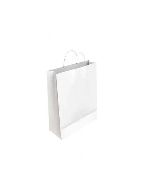 BISMARK CAJA 25 BOLSAS CELULOSA ASA RETORCIDA 24X10X32CM BLANCA – 329813