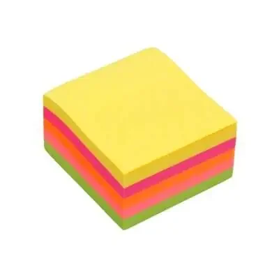 Bismark Taco de 450 Notas Adhesivas 76x76mm – Colores Neon Surtidos