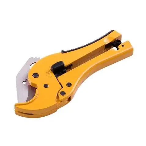 Blim Cortatubos de Tijera – Diseño Ergonomico en Forma de V – Fabricado en Aluminio – Cuchilla de Acero al Carbono – para Tubos Plasticos de Hasta 42 mm de Diametro – Cierre de Seguridad – Color Negro