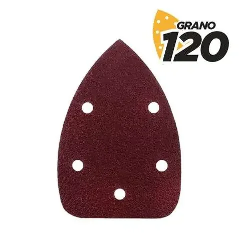 Blim Pack de 10 Lijas con Velcro para Lijadora BL0124 – Grano 120 – Formato Triangular