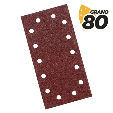Blim Pack de 10 Lijas para Lijadora BL0123 – Grano 80 – Formato Rectangular