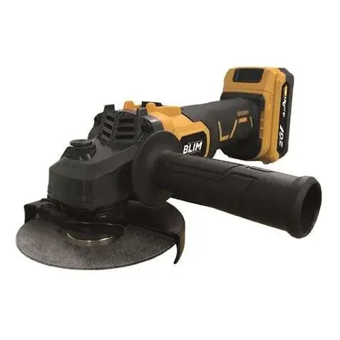 Blim Radial a Bateria 125mm 20V 4.0Ah – Velocidad sin Carga 8500rpm – Agarre Ergonomico Suave – Color Amarillo