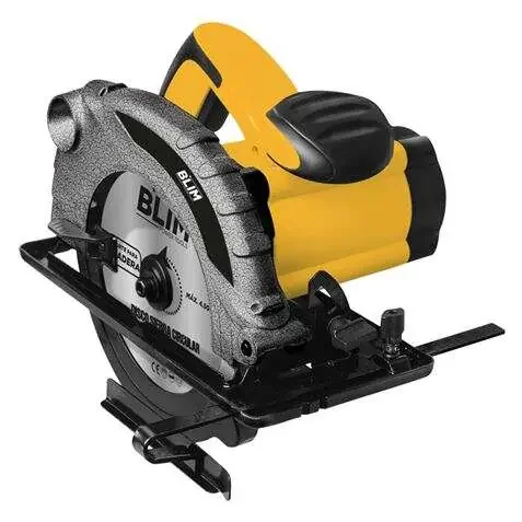 Blim Sierra Circular 185mm – Potencia 1300W – Velocidad 4500rpm – Empuñadura Ergonomica – Salida Extraccion de Polvo – Color Amarillo