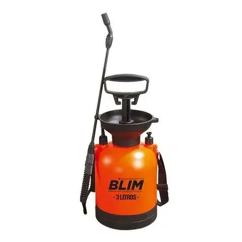 Blim Sulfatadora/Pulverizador de Mano 3L – Bomba con Presion hasta 3 bar – Boquilla Regulable – Correa para Colgar al Hombro