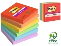 Bloc De Notas Adhesivas Quita Y Pon Postit Super Sticky Playful 76×76 7100258795 , Surtidos
