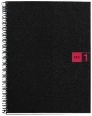 BLOC MIQUELRIUS MICRO NOTE BOOK 1 TAPA PP A4 80H CUADRIC.5X5 ROJO