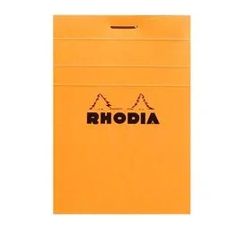 Bloc rhodia grapado numero 11 a7 con tapa naranja
