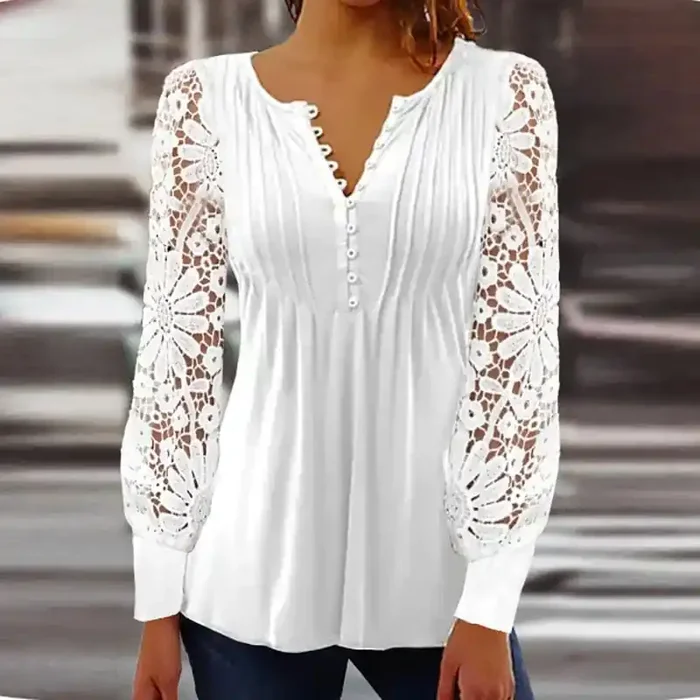 Blusa Elegante de Manga Larga – Cutipie™