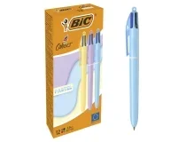 Boligrafo Bic cuatro colores pastel punta de 1 mm caja de 12 517320 , 4 colores