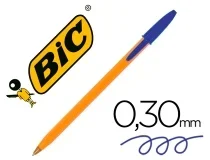Boligrafo Bic Naranja Fine Original Azul 8099221