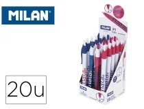 Boligrafo Milan p1 retractil 1 mm tinta azul serie nata 624 since 1765729120NT