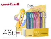 Boligrafo Uni Ball Um120 Signo 0,7 Mm Tinta Gel Expositor De 48 Uniball 182634906 , Surtidos