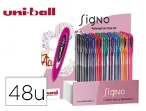 Boligrafo Uni Ball Um120 Signo 0,7 Mm Tinta Gel Expositor De 48 Uniball 182634908