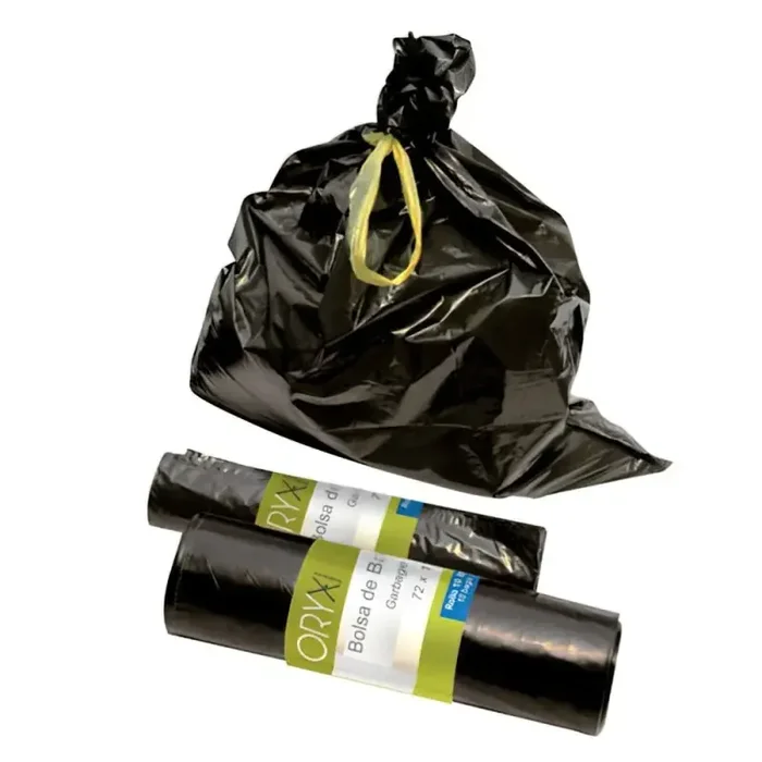 Bolsa Basura mediana 50 litros 55×70 cm. Rollo 15 unidades