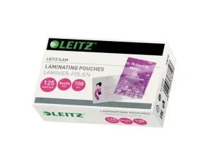 BOLSA DE PLASTIFICAR LEITZ TARJETA CREDITO 54X86 MM 125 MC CAJA DE 100 UNIDADES