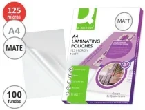 Bolsa De Plastificar Qconnect 303 X 216 Mm 125 Mc Din A4 Kf24055