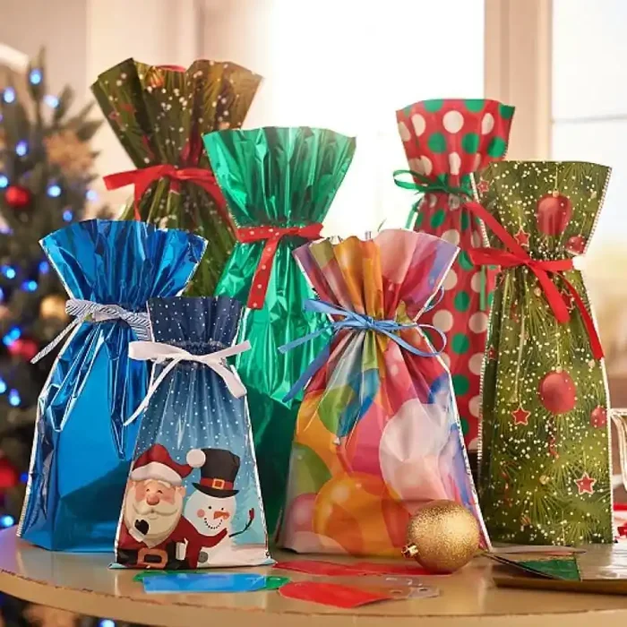 Bolsa de regalo de Navidad Madame Sourire con cordón