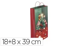 Bolsa para regalo Basika para botella nv2303 18+8×39 cm 02001118